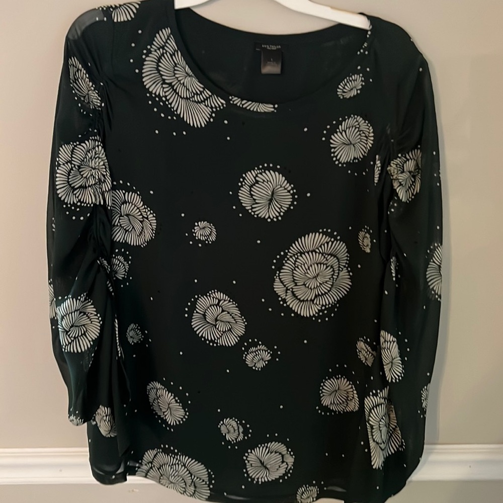 Ann Taylor factory green blouse